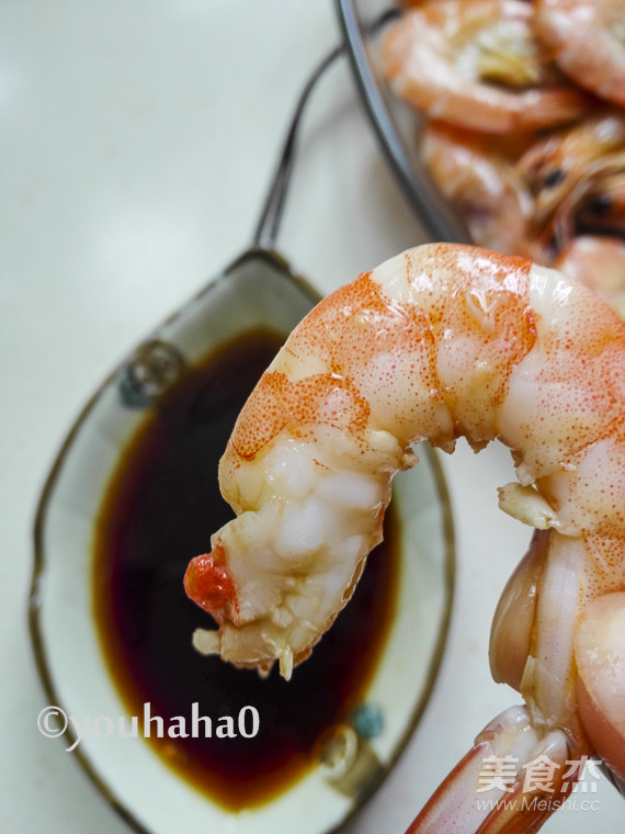 Steamed Live Shrimp (microwave Version) recipe