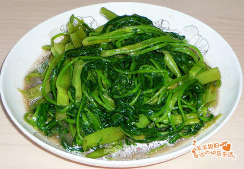 Stir-fried Tong Cai with Shrimp Paste