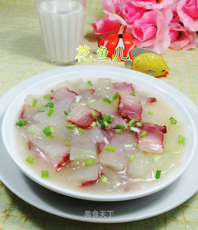 Braised Winter Melon with Bacon recipe