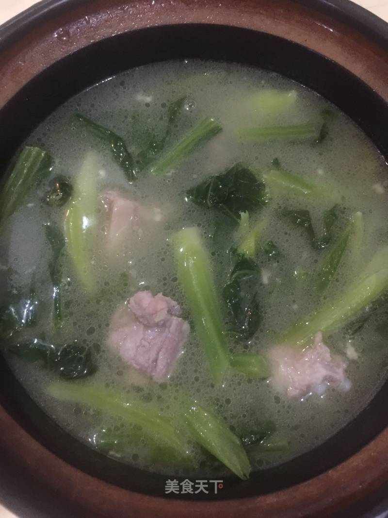 Spring Vegetables Pork Ribs Claypot recipe