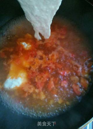 Tomato Egg Lumps Soup recipe