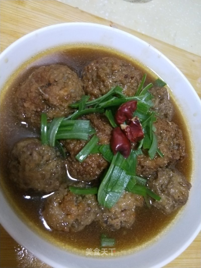 Meat Ball with Soy Sauce recipe