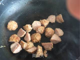 Tudou's [noodles of Spongy Noodles] [meatballs and Eggs and Vegetable Noodles] recipe