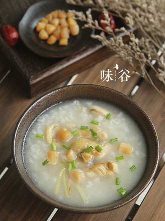 Congee with Scallops and Shredded Chicken recipe