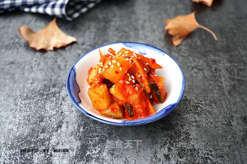 #trust之美#【korean Radish Kimchi】 recipe