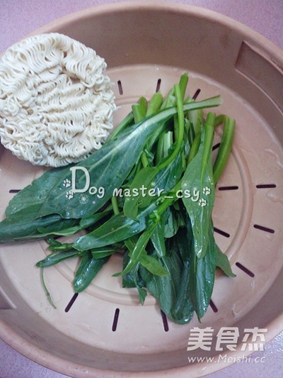 Choy Sum Egg Noodles recipe