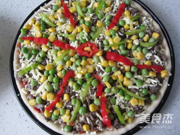 Beef Thin Bottom Pizza recipe