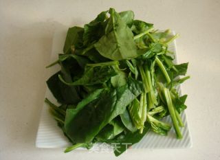 Stir-fried Rice Cake with Spinach recipe