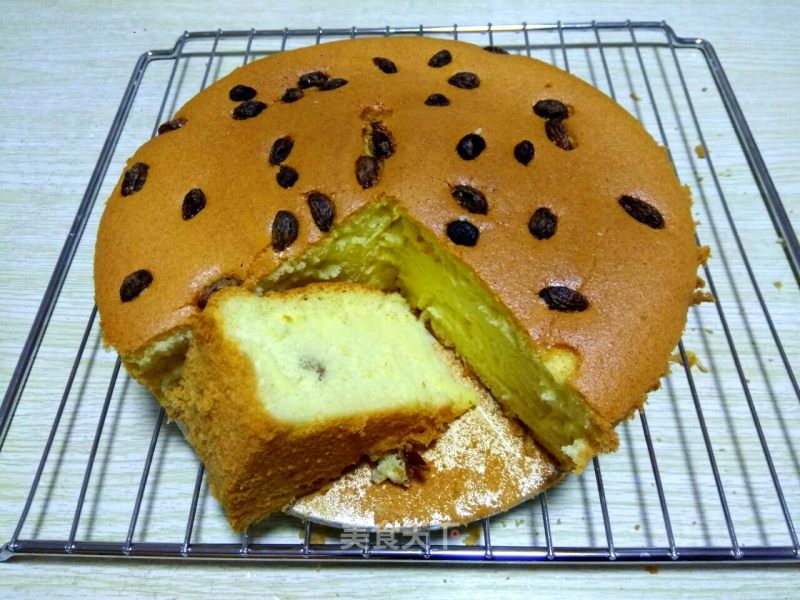 #炉美食# Raisin Chiffon Cake