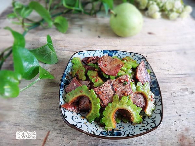 Bitter Gourd Mixed Beef recipe