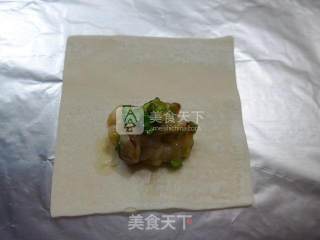 Leek and Squid Stuffed Wonton recipe