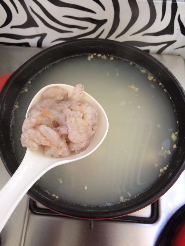 Vegetable Congee with Shrimp and Shrimp recipe