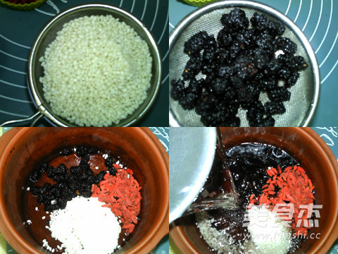 Wolfberry Mulberry Porridge recipe