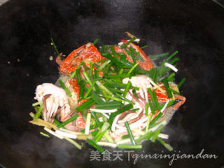 [cantonese Cuisine] Baked Crab with Ginger and Spring Onion recipe