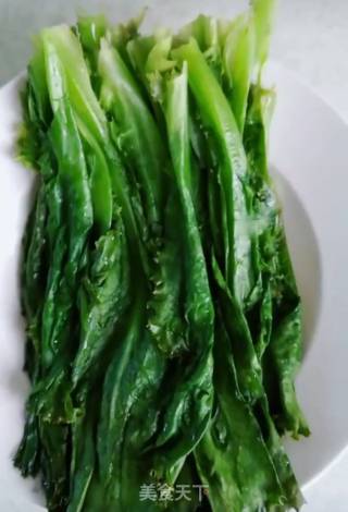 Lettuce with Garlic Oyster Sauce recipe