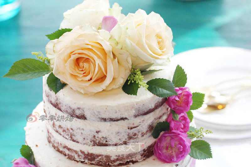 Black Forest Flowers Naked Cake recipe