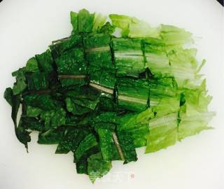 Scrambled Eggs with Lettuce Leaves recipe