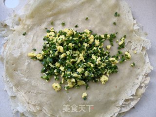 Leek Green Bean Pancake Box recipe