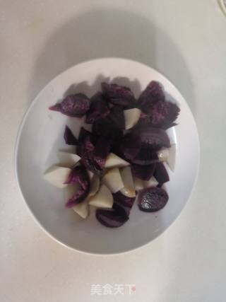 Taro and Purple Sweet Potato Yogurt Puree recipe