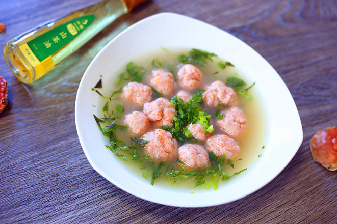 Crab Noodles and Shrimp Balls recipe