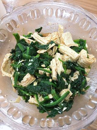 Beancurd Spinach recipe