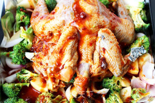 Grilled Chicken with Osmanthus and Tomato Sauce recipe