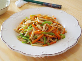 Shredded King Pleurotus in Oyster Sauce recipe