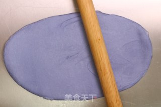 Butterfly Pea Flower Chestnut Mochi Soft Ou Bun recipe