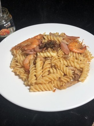 Pasta with Abalone and Scallop Xo Sauce recipe