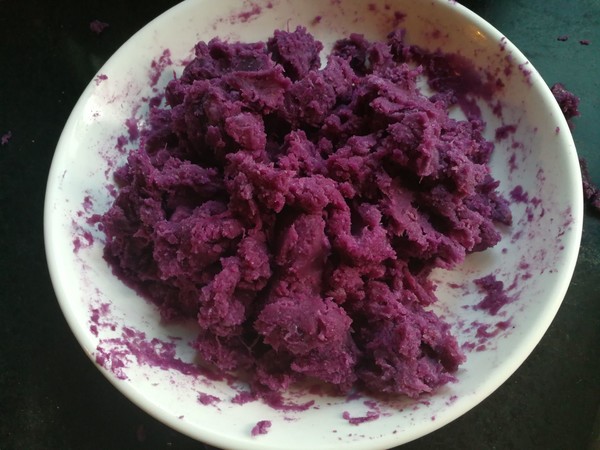 Sago Purple Sweet Potato Mooncake recipe