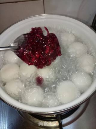 Rose Glutinous Rice Balls recipe