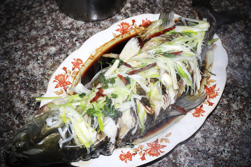 Steamed Fish with Scallion Oil recipe