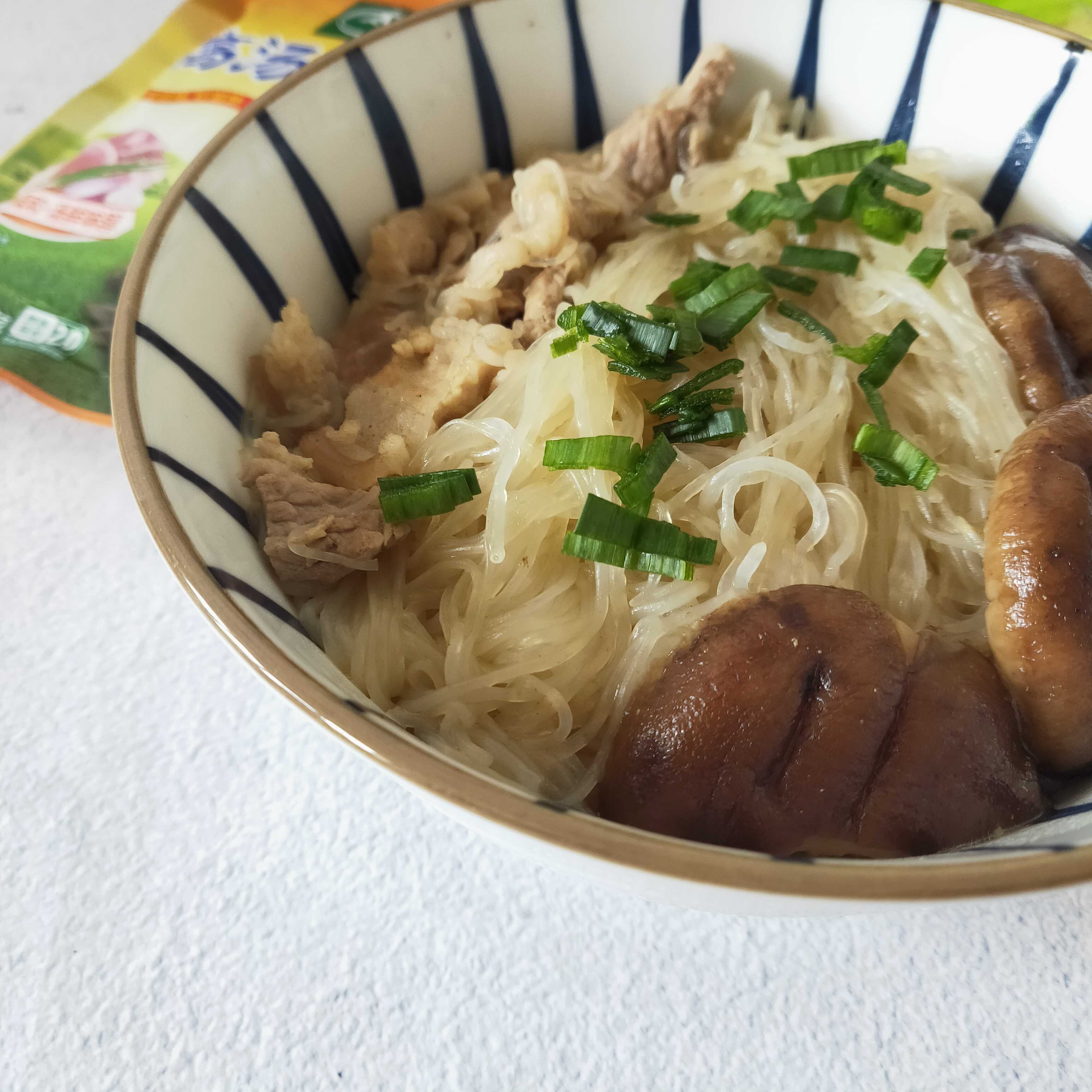 Vermicelli Soup with Minced Meat recipe