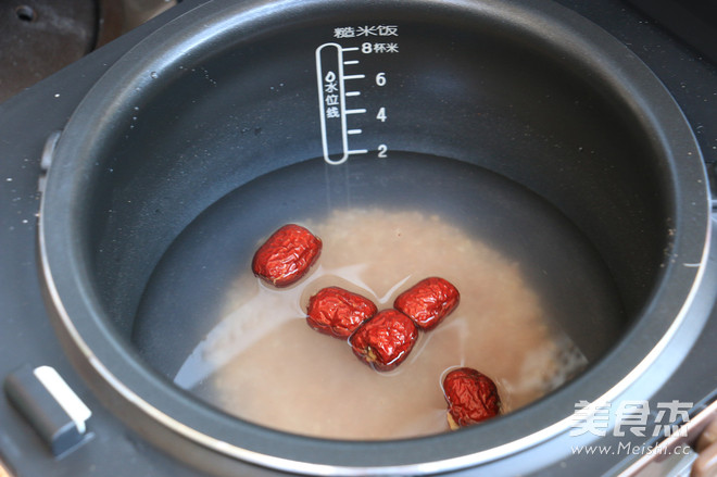 Red Date Red Japonica Rice Congee recipe