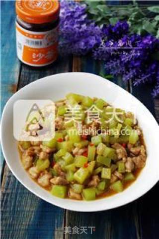 [sand Tea Delicacy] Lettuce Sauce Diced Pork recipe