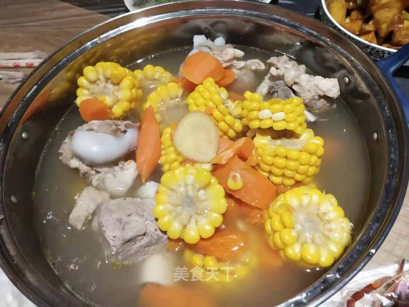 Carrot Corn Cone Bone Soup recipe