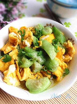 Loofah Scrambled Eggs recipe