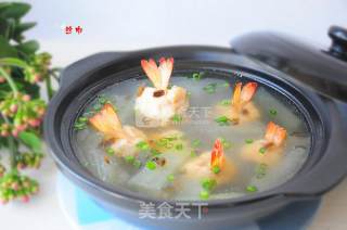 #东岭破壁机之# Winter Melon and Shrimp Puree Sprout Soup recipe