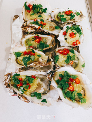 Grilled Sea Oysters with Garlic recipe