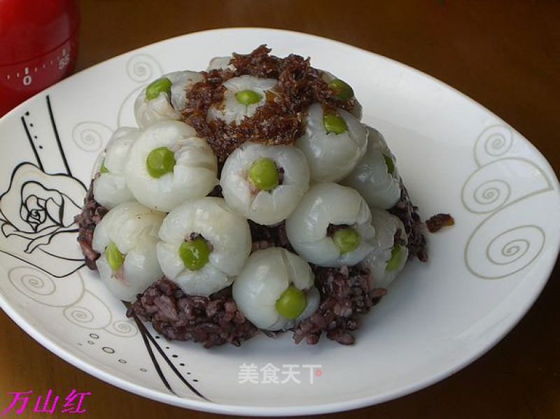 Black Glutinous Rice Lychee Buckle recipe