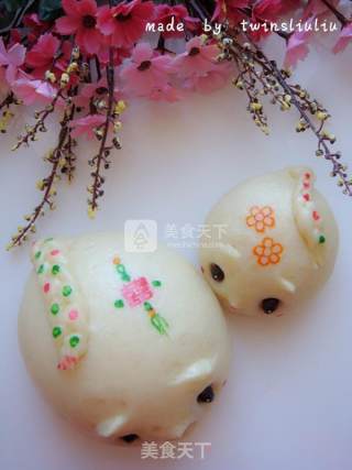 Hedgehog Mouse Patterned Steamed Buns (red Bean Paste Buns) recipe