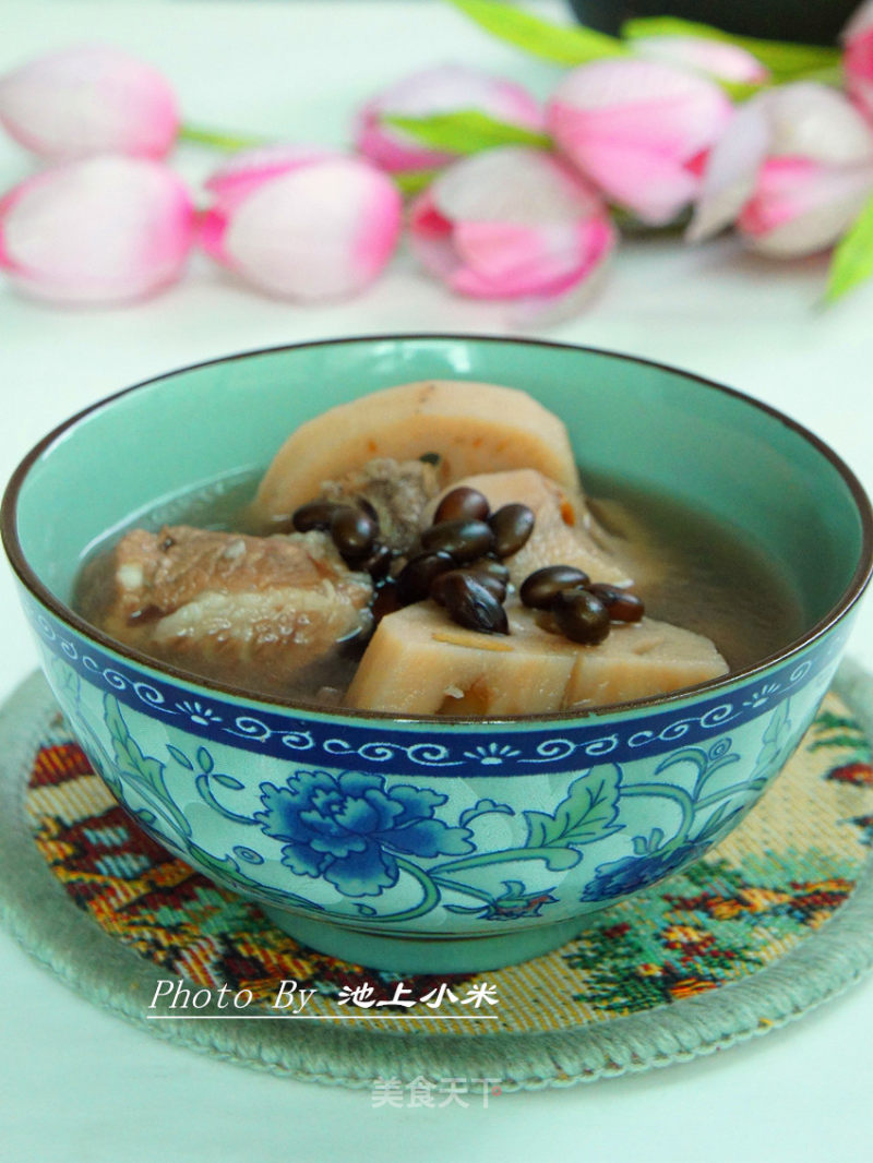Black Bean Lotus Root Pork Ribs Soup recipe