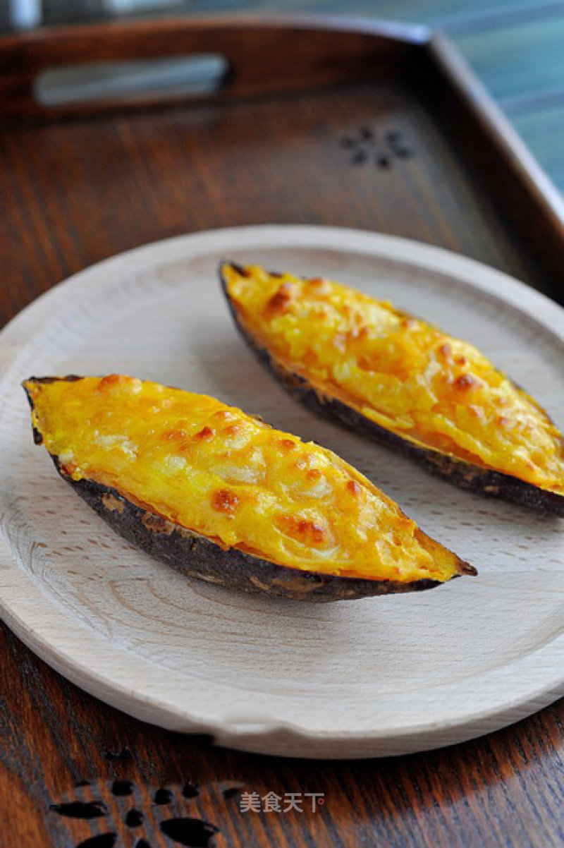 #aca烤明星大赛# Baked Sweet Potatoes with Cheese and Cream recipe