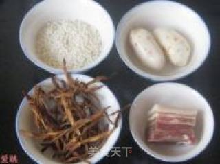 Bacon Porridge with Daylily Dried Vegetables recipe