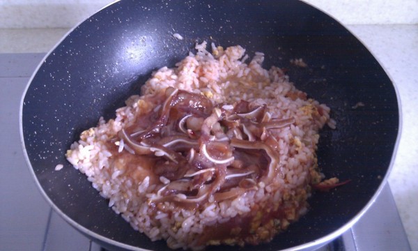 Tomato Pork Ear Fried Rice recipe
