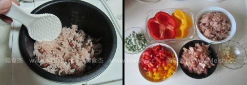 Pepper Chicken and Red Bean Rice recipe