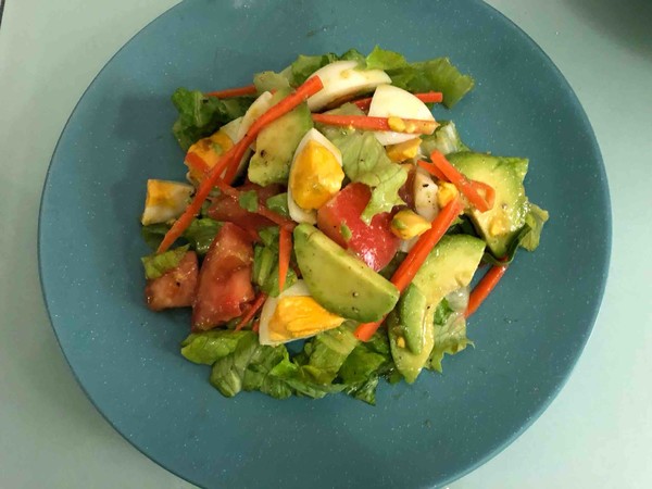 Avocado Egg Vegetable Salad Chobe Salad Dressing recipe