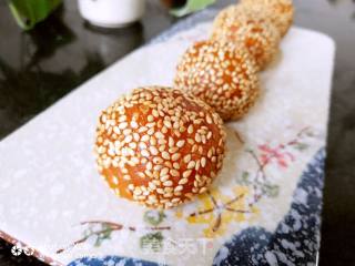 Pumpkin Glutinous Rice Sesame Balls recipe
