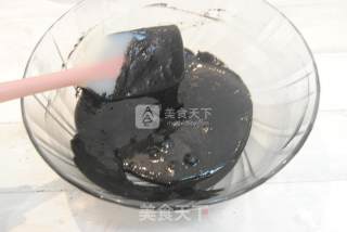 #aca烤明星大赛#bamboo Charcoal Butter Cake recipe