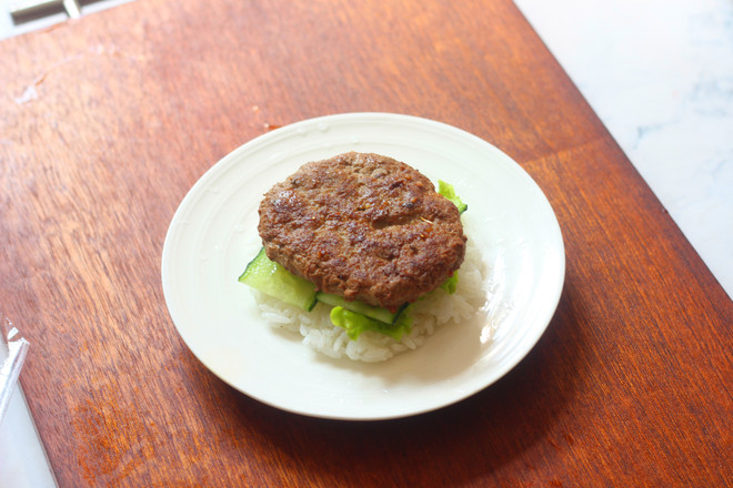 Beef Rice Burger recipe